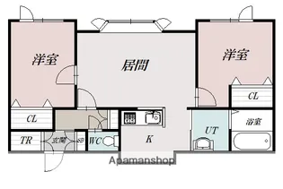 ディヴェールⅡ【2階】の間取り
