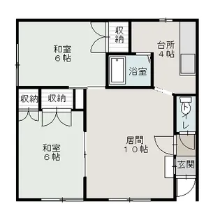 カインドハイツ【1階】の間取り