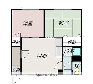 ひろハイツ【1階】の間取り
