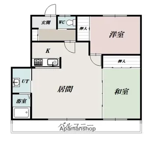 壱番館B【2階】の間取り