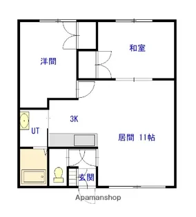サンヒルズ末広【2階】の間取り