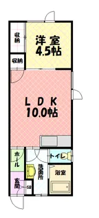 グランビューハイツ【105号室】の間取り