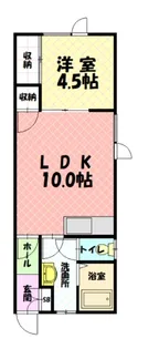 グランビューハイツ【1階】の間取り