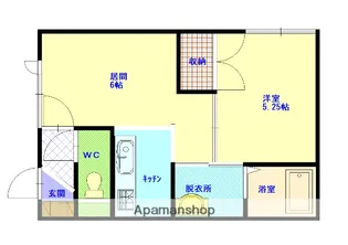パシフィックハイツ【1階】の間取り