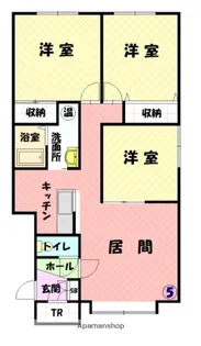 クレールB【2階】の間取り