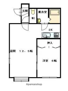 シンフォニー宮下B【206号室】の間取り