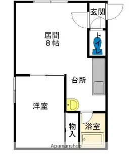 永山817ハイツ【1階】の間取り