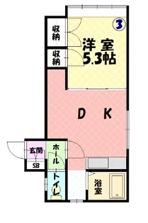 新都パルティール【1階】の間取り