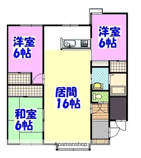 メープルハイツⅡ【1階】の間取り