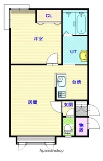 ルアンA【2階】の間取り