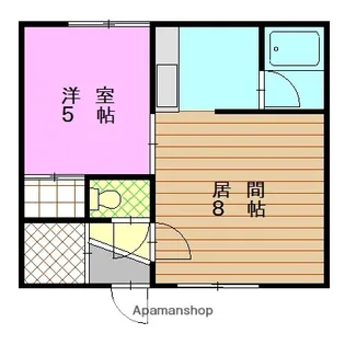 サンピアハイツ【2階】の間取り