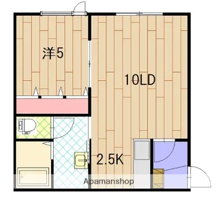 グランディ【H号室】の間取り