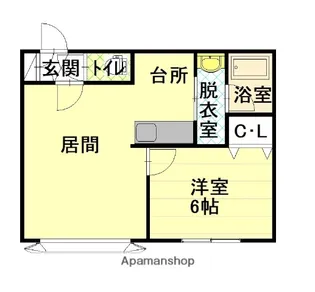 シンフォニー永山A【1階】の間取り
