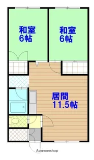 豊岡一三ハイツ【2階】の間取り