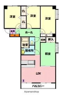 トーアパレス豊岡【903号室】の間取り