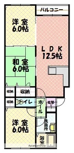 セリエ川端【108号室】の間取り
