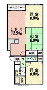 セリエ川端【302号室】の間取り