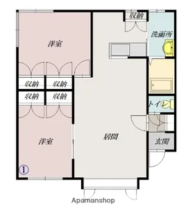 ウェーブ南【201号室】の間取り