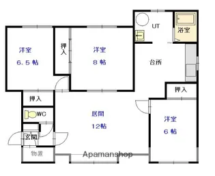 アドニスΑ【1階】の間取り