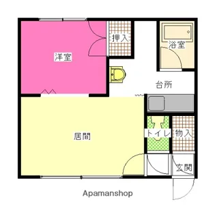 カメリアハウス【1階】の間取り