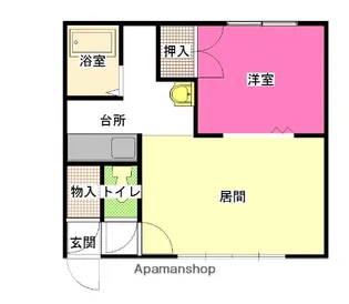 カメリアハウス【1階】の間取り