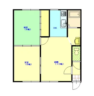キャンパスロード【2階】の間取り