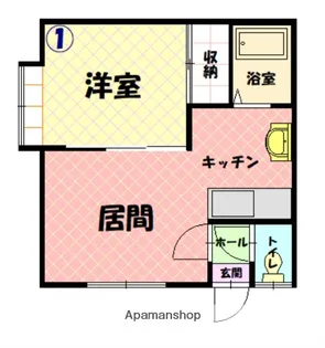 新都ハイツ16【201号室】の間取り
