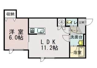 HONEST【2階】の間取り