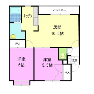 スプリングヒルズA棟【1階】の間取り