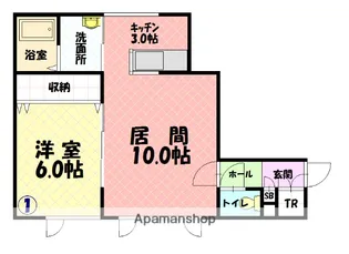 カームヒルズ【201号室】の間取り