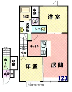 ラ・マトリスⅠ【123号室】の間取り