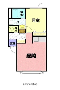 エスティウッド豊岡B【2階】の間取り