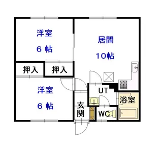 パークサイドまつばらB【205号室】の間取り