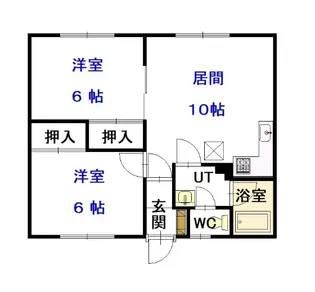 パークサイドまつばらB【1階】の間取り
