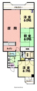 デベックス豊岡43【202号室】の間取り
