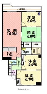 デベックス豊岡43【1階】の間取り