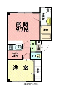 グランフォーレスト【102号室】の間取り