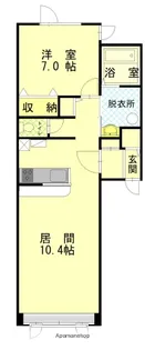 レヴェントン【1階】の間取り