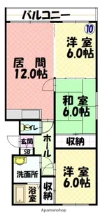 ハイエスト近文【3階】の間取り