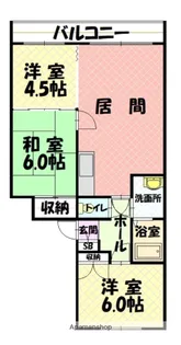 ハイエスト近文【2階】の間取り