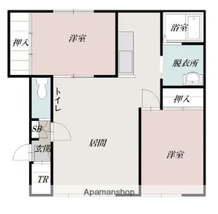 サフランA【1階】の間取り