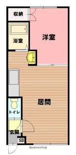 ハンドレッドヴィレッジE【1階】の間取り