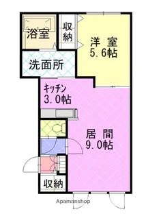 クレア大町A【1階】の間取り