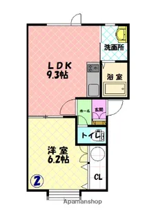 メゾン・ド・ソレイユ09【102号室】の間取り