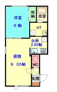 ハイム5 21【1階】の間取り