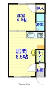 エステートE4.8【1階】の間取り
