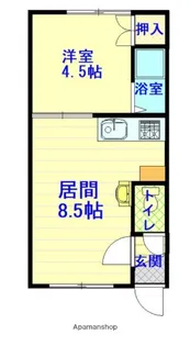 エステートE4.8【201号室】の間取り