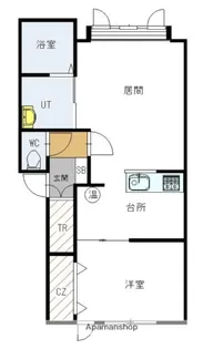 ボヌール錦町 C棟【2階】の間取り