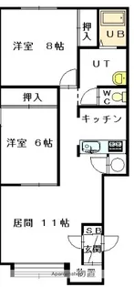リンツC棟【2階】の間取り
