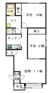 リンツC棟【2階】の間取り